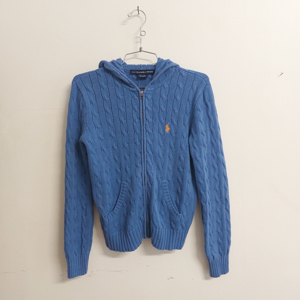 Ralph Lauren cable knit hoodie